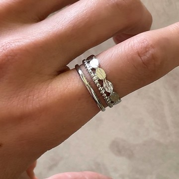 極簡 風格 復古感 設計 戒指 指環 尺寸自由 / 金屬過敏對應 禮物 贈禮 尺寸可調 戒指 防過敏