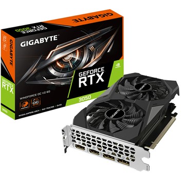 技嘉 GeForce RTX3050 WINDFORCE OC V2 6G 顯卡 N3050WF2OCV2-6GD 顯示卡