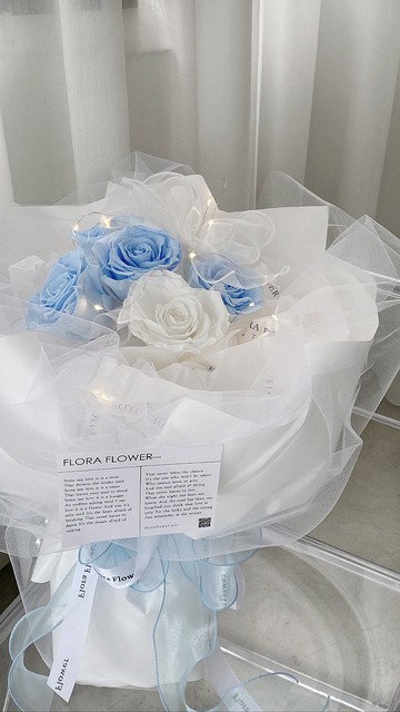 Flora Flower永生玫瑰花束-哪裡都是你