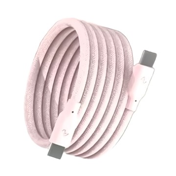 ALLite EASY CABLE 240W快充 磁吸收納編織快充線 USB-C to USB-C 1M 尼龍編織外層 PD快充  寶寶粉  1條