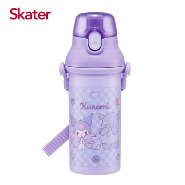 日本 SKATER - (兒童)銀離子直飲式水壺-酷洛米Ribbon-480ml