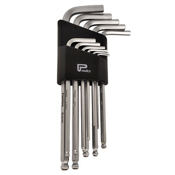 PANRICO 百利世 11件式白金鋼球型六角扳手組 高扭力 高韌性 耐磨耗 附膠套 易於收納 台灣製  1組