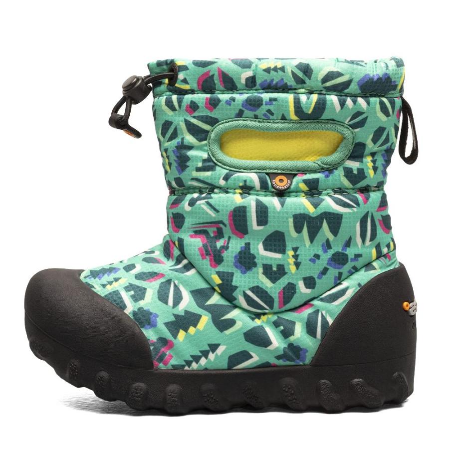 Bogs Kids B Moc Snow Boot Adventure Print Turquoise Size 10