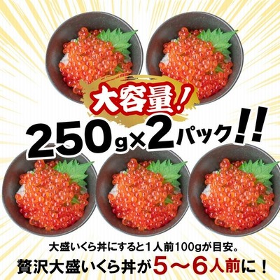 お歳暮 海鮮 ギフト 北海道産 いくら醤油漬け（500g） / 御歳暮 イクラ