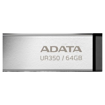 ADATA 威剛 USB3.2 隨身碟 UR350 銀黑色 64GB 高速傳輸 輕巧便攜  1個