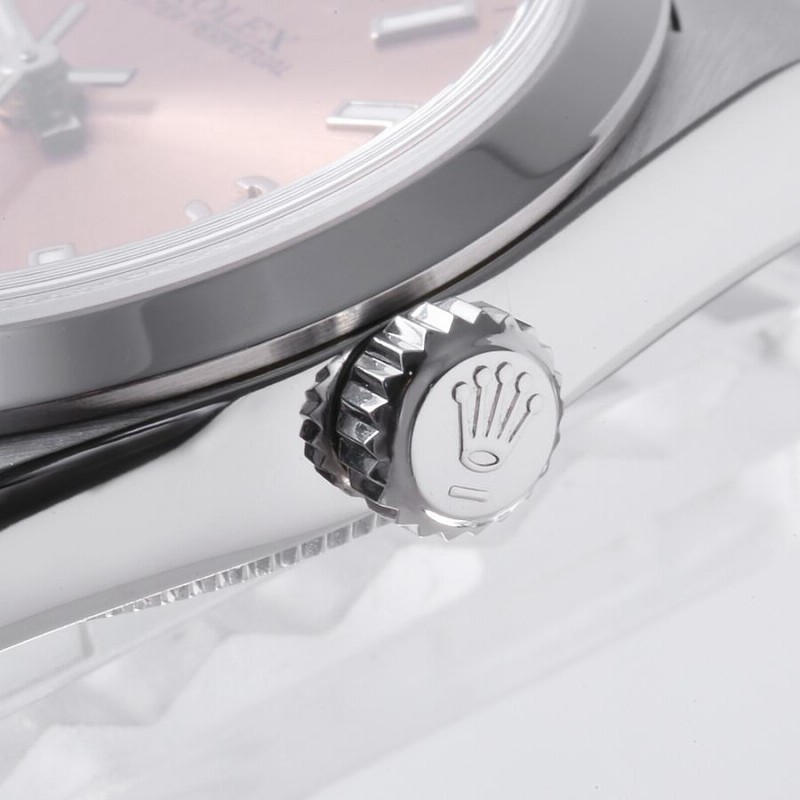 ロレックス オイスターパーペチュアル 77080 ピンク 369ホワイトバー A  