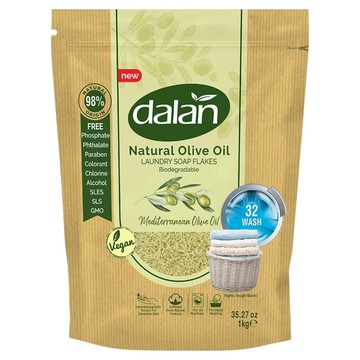 DALAN NATURAL GRANULAR SOAP WITH OLIVE OIL 天然皂粒 橄欖油  1kg  1包