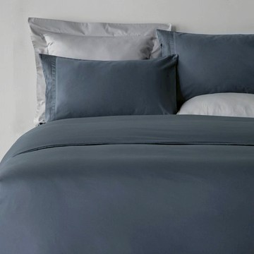 (組)伊登素色500織埃及棉床被四件組加大 石墨藍