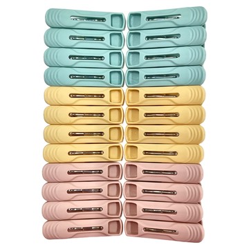 巧巧 花系小衣夾 24個  1組  小衣夾 混和顏色