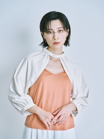 茶色蔓延外套罩衫-晨起