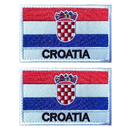 PCS AliPlus Croatia Flag Patches Embroidered Tactical Military Morale Patch Applique Fastener Hook and Loop