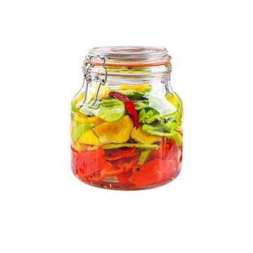 四川泡菜壇子加厚玻璃密封罐泡酒玻璃瓶腌制罐腌菜容器咸菜缸家用