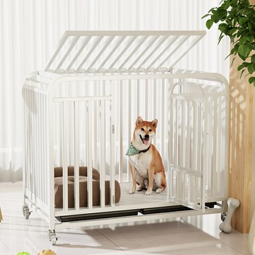 【店長推薦】狗籠子室內中大型犬圍欄家用帶廁所一體式可移動寵物籠子金毛柴犬