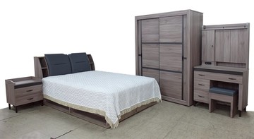 【尚品傢俱】747-01  哈夏欣5尺床組~另有橡木色~