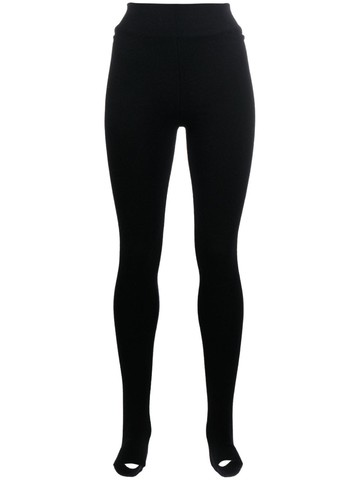 Lisa Yang - Alora knitted high-waisted leggings - women - Cashmere - 2 - Black
