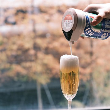 日本 攜帶型一鍵式金泡啤酒機 GH-BEERMS (三色任選) 交換禮物/生日禮物/送禮首選 玫瑰金