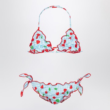 Cris bikini with Vichy and cherries pattern
