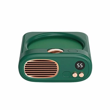 [福利商品]3-8_antian-復古tv智能恒溫加熱杯墊-3檔保溫-110v-綠色-1台