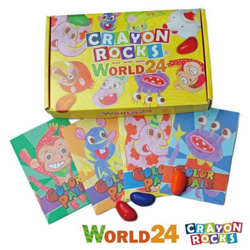 美國Crayon Rocks 酷蠟石 彩繪世界24色