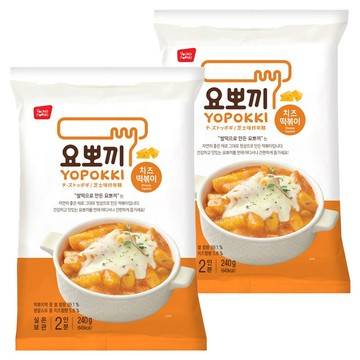 YOPOKKI 芝士味辣炒年糕 袋裝 微波加熱即食  240g  2包
