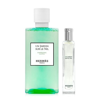 HERMES 尼羅河花園洗髮香氛組(洗髮精200ml+淡香水15ml)