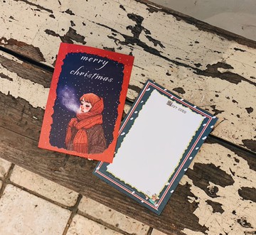 我們去看雪好嗎 聖誕卡 聖誕明信片