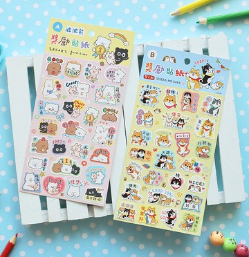 波波熊 x 柴之助 獎勵貼紙  (共2款)