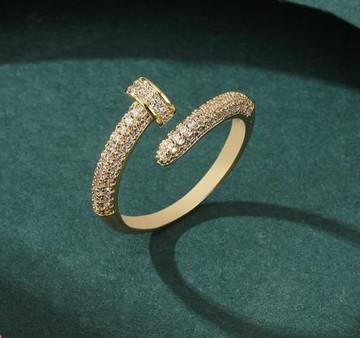 網紅戒指爆款食指簡約設計小眾ins感時尚輕奢個性精致冷淡風