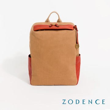 ZODENCE SAFARI恆彩帆布商務休閒後背包 駝色
