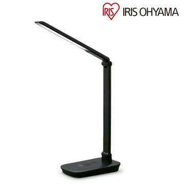 【IRIS OHYAMA】LDL-QFD QI無線充電盤檯燈 黑色【三井3C】