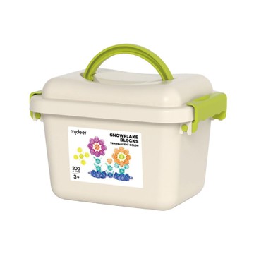 MIDEER 多彩透光雪花片200片