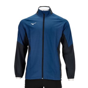 Mizuno 美津濃 男款 深藍綠灰色 立領 合身 防曬 運動 休閒 外套 32TCA58432