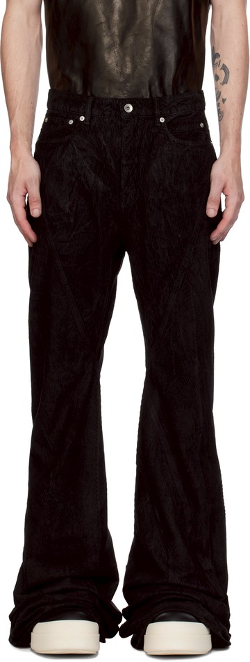 Rick Owens DRKSHDW 黑色 Porterville Bias Bootcut 长裤