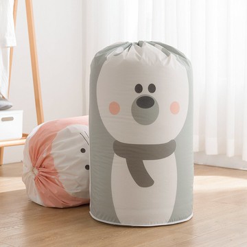 大型抽繩收納束口袋子旅行棉麻大號裝衣服玩具幼兒園防塵臟衣簍