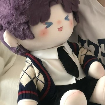 臺灣出貨 戀與深空祁煜屬性娃衣 40cm娃衣 20cm娃衣 不對稱浪漫開衫西服 襯衫黑褲子棉花娃娃娃衣 娃娃裝