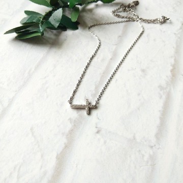 DoriAN 質款mini信仰橫十字架925純銀項鍊 附純銀保證卡 禮物包裝