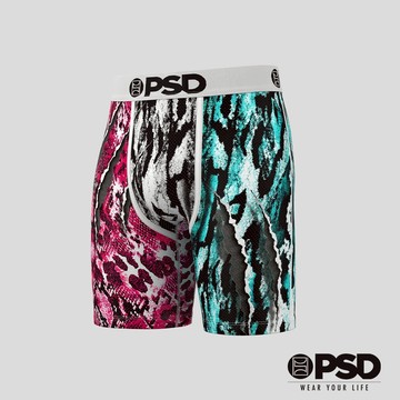 【PSD Underwear 官方旗艦店】JA MORANT- 平口四角褲-獵豹-白色