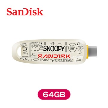 SanDisk Snoopy Phone USB Type-C 3.2雙用隨身碟 (64/128/256GB)