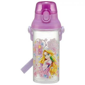 小禮堂 Skater 迪士尼 長髮公主 兒童直飲彈蓋透明水壺 480ml PSB5TRC (紫天燈款)