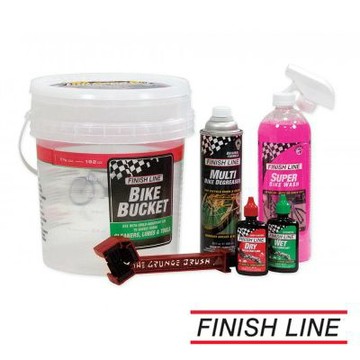 《Finish Line》六件式保養組Pro Care 6.0 Bucket 清潔劑/油品/鏈條清潔/單車清潔/單車潤滑/自行車