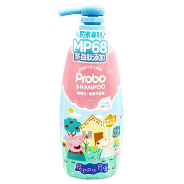Probo 博寶兒 柔護洗髮露 佩佩豬 植物性胺基酸 水解小麥蛋白 PCA保濕因子  500ml  1瓶