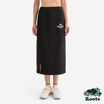 Roots女裝- NOCTURNAL 中長裙-黑色