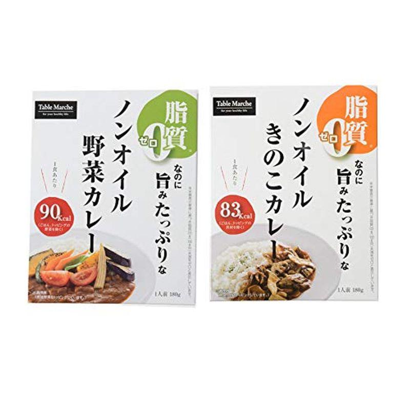 ベル食品工業 脂質ゼロ ノンオイル レトルトカレー2種6食セット(野菜 きのこ) お誕生日 お中元 父の日