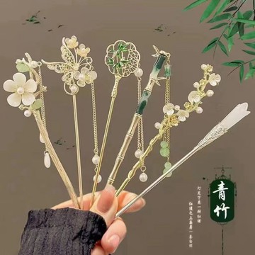 📣精選好物📣古風髮簪簪子女新中式2025新款髮釵子簡約現代高級感盤髮漢服頭飾 8JUN