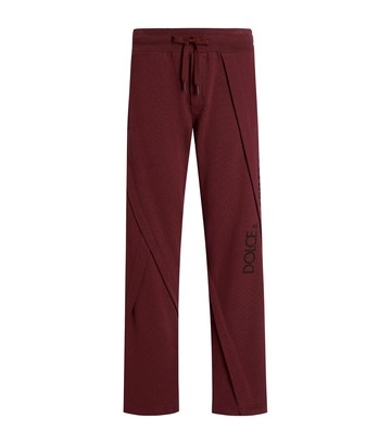 Dolce & Gabbana Cotton Pleated Logo Sweatpants