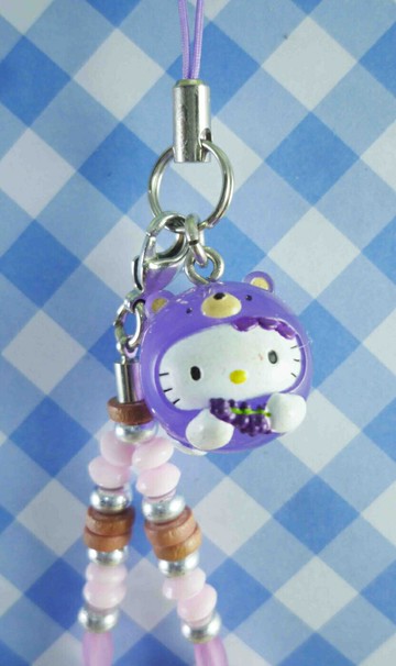 【震撼精品百貨】Hello Kitty 凱蒂貓 限定版手機吊飾-北海道(紫鍊) 震撼日式精品百貨