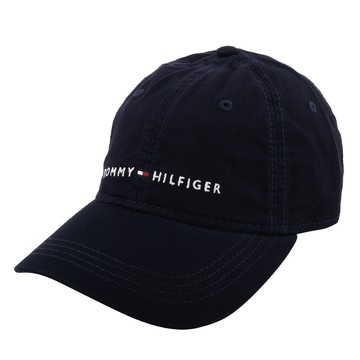 TOMMY HILFIGER-繡線小英文字母旗標LOGO 棒球帽（海軍藍）_廠商直送