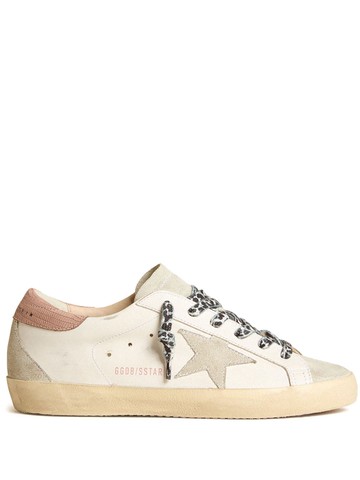 Golden Goose - Super Star panelled leather sneakers - women - Cotton/Calf Leather/Calf Leather/Polyurethane/Polyester/Viscose/Rubber - 40 - White