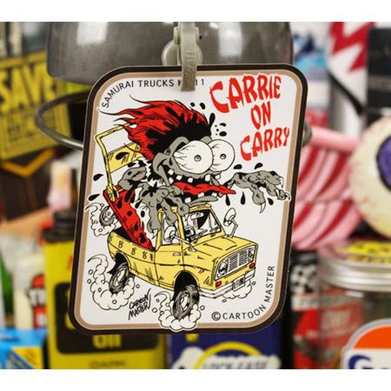 ステッカー 軽トラック モンスター かっこいい おしゃれ ホットロッド キャラクター アメリカン 車 SAMURAI TRUCKS K-FUNK  CARRIE ON CARRY | LINEブランドカタログ