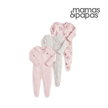 Mamas&Papas 花雨花香-連身衣3件組